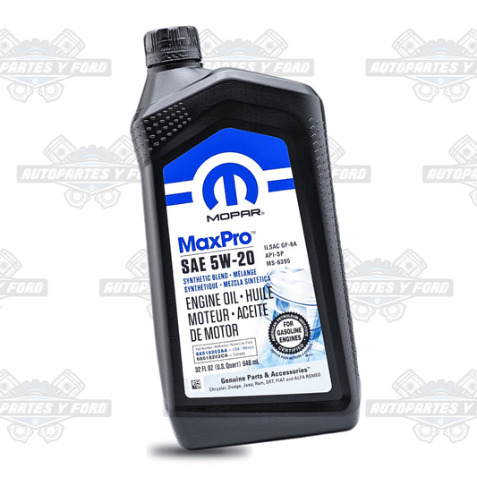 Aceite Motor Sintético Mopar MaxPro 5W20